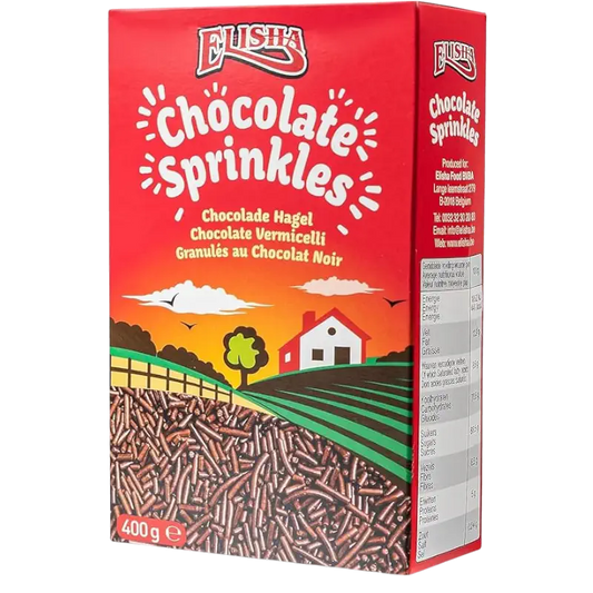 Elisha Chocolate Sprinkles 400g – Dark Chocolate Vermicelli Sprinkles
