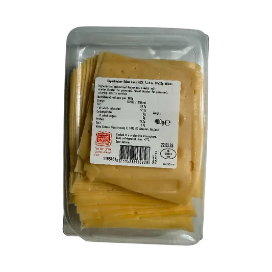 Edam Cheese Slices – Shoshana Brand Dutch  400g