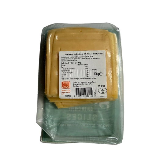 Gouda Cheese Slices – Shoshana Brand Dutch400g