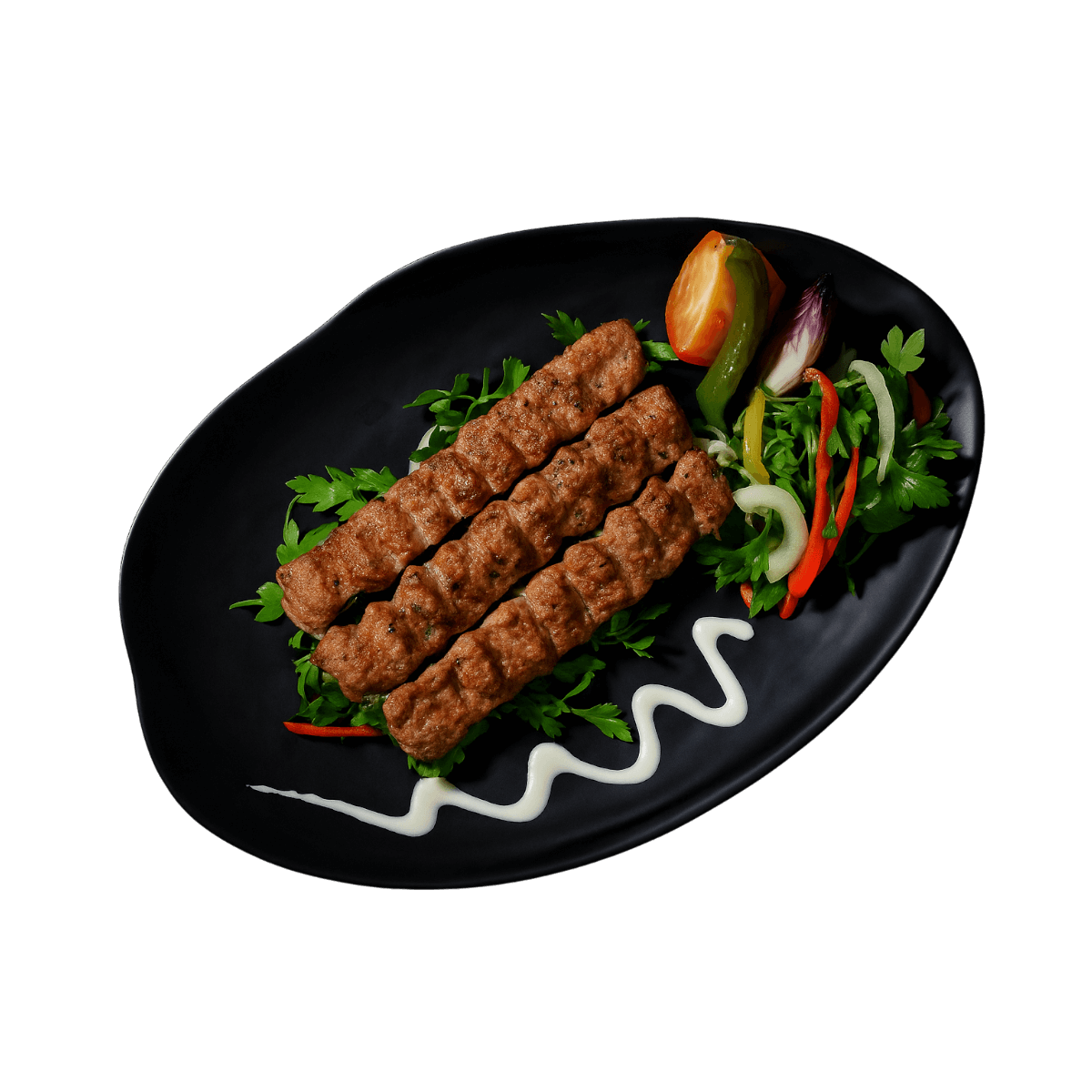 Beef shashlik on skewers