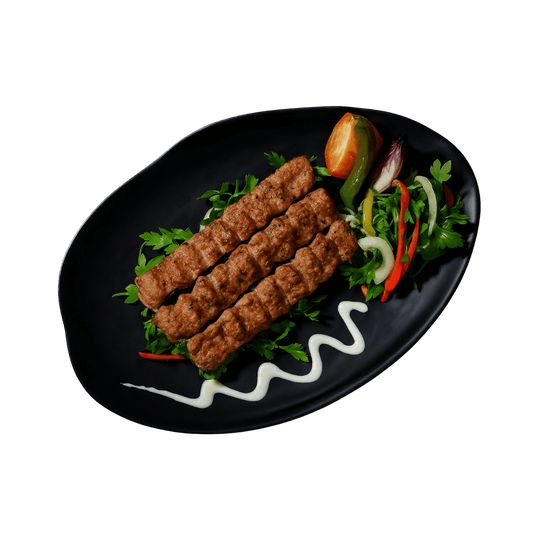 Beef shashlik on skewers