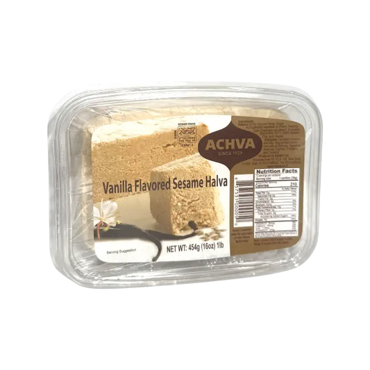 Achva Vanilla Flavored Sesame Halva – Sesame Halva Confection