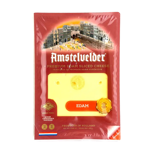 Amstelvelder Kosher Edam Sliced Cheese Dairy Product 150g
