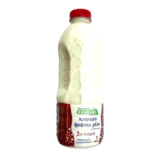 Achna Kosher Fresh Milk 3% Fat Dairy Drink 1L